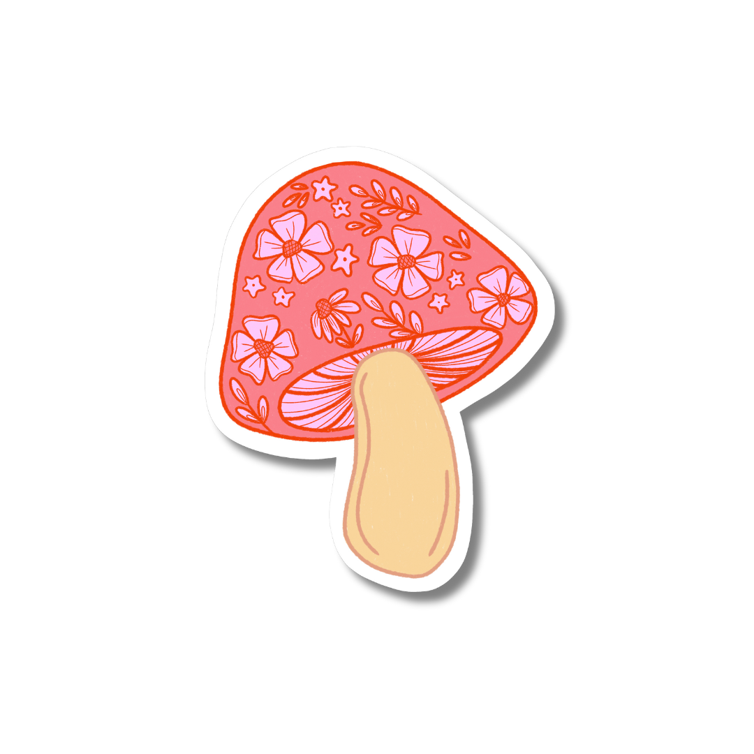 FLORAL DOODLE MUSHROOM