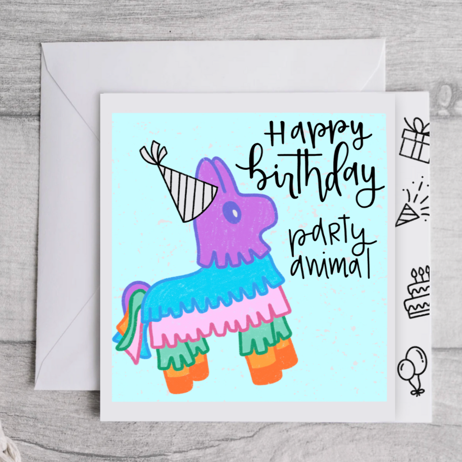HAPPY BIRTHDAY PARTY ANIMAL